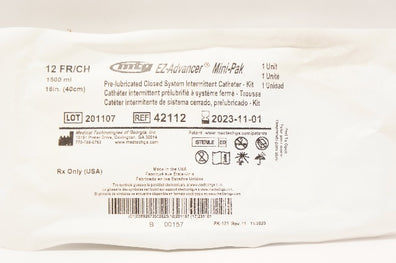 MTG 42112 EZ-Advancer Pre-lubricated Closed System Intermittent Cath.-Kit